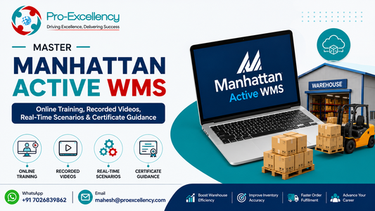 Master Manhattan Active WMS — Online Training, Recorded Videos, Real-Time Scenarios & Certificate