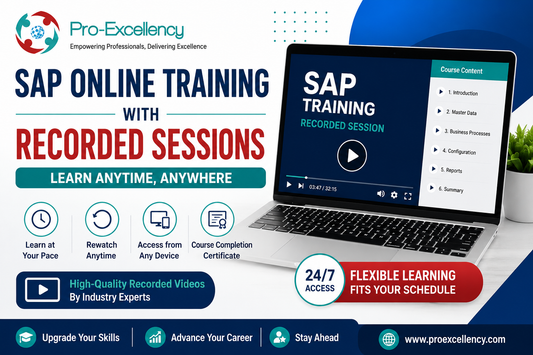 SAP Online Training with Recorded Sessions – Learn Anytime, Anywhere