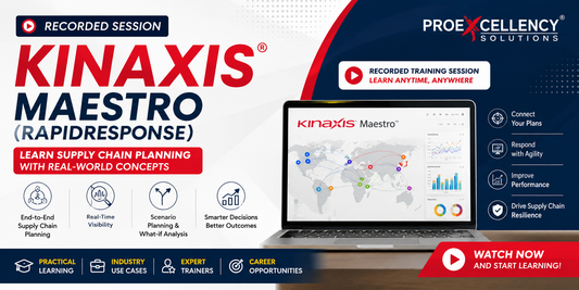 Kinaxis Maestro (RapidResponse) Recorded Training Session – Learn Supply Chain Planning with Real-World Concepts