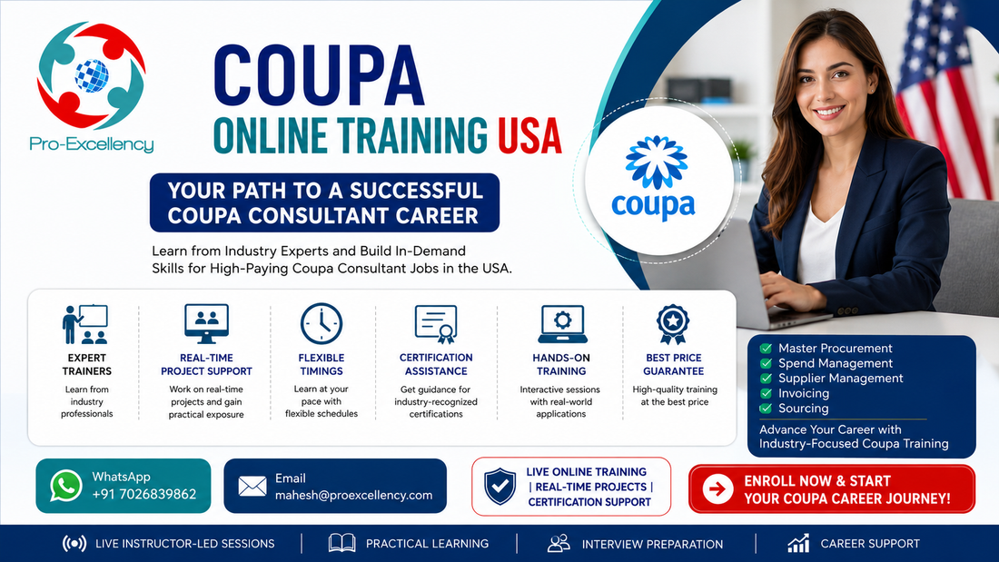 Coupa Online Training USA – Your Path to a Successful Coupa Consultant Career