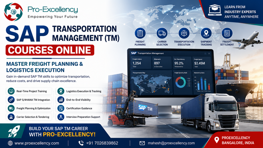 SAP Transportation Management (TM) Courses Online: Master Freight Planning and Logistics Execution