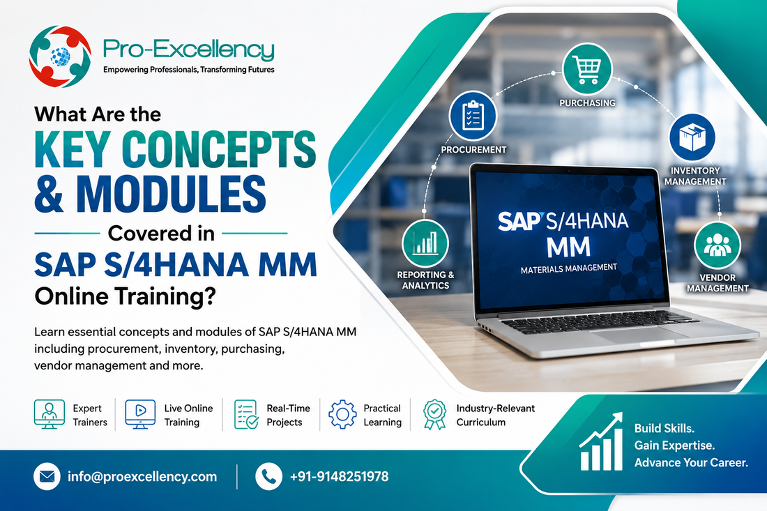 What Are the Key Concepts and Modules Covered in SAP S/4HANA MM Online Training?