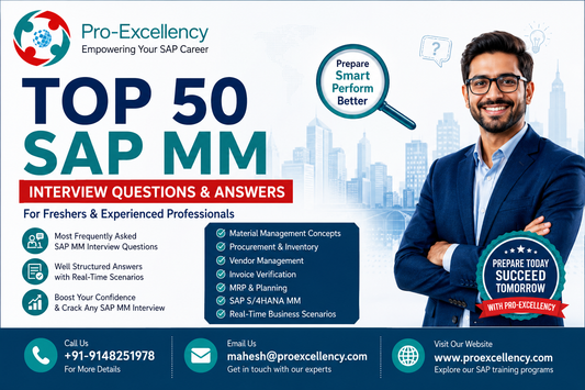 Top 50 SAP MM Interview Questions and Answers for Freshers and Experienced Professionals