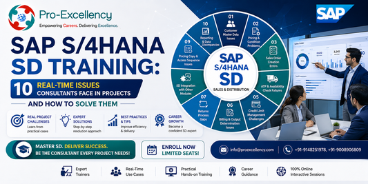 SAP S/4HANA SD Training: 10 Real-Time Issues Consultants Face in Projects and How to Solve Them