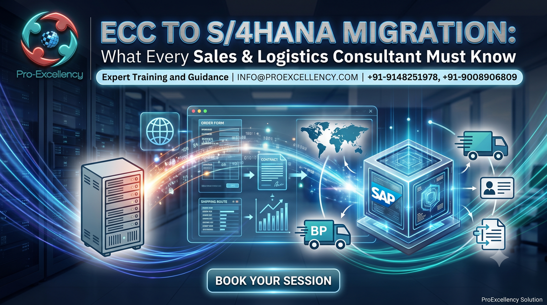 ECC to S/4HANA Migration: What Every Sales & Logistics Consultant Must Know