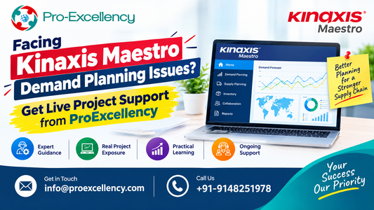 Facing Kinaxis Maestro Demand Planning Issues? Get Live Project Support from ProExcellency