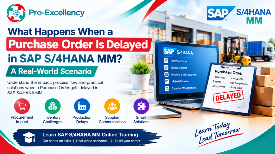 What Happens When a Purchase Order Is Delayed in SAP S/4HANA MM? A Real-World Scenario