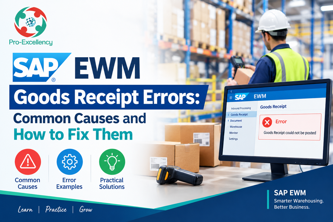 SAP EWM Goods Receipt Errors: Common Causes and How to Fix Them