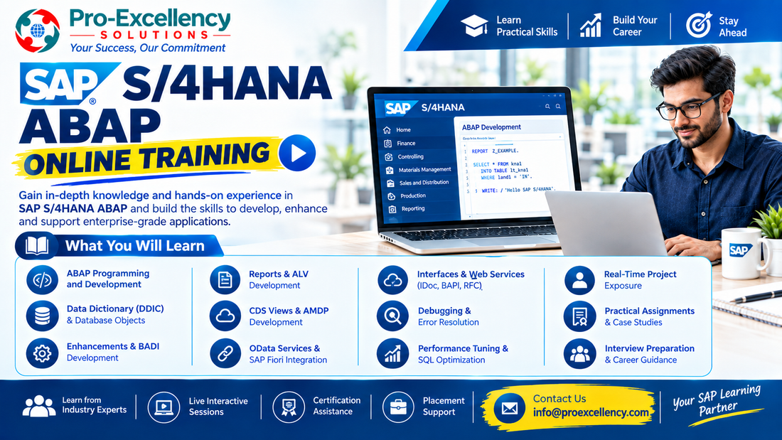 Practical with the aid of Design: Real Development Scenarios Behind Successful SAP S/4HANA ABAP Training