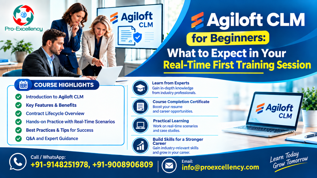 Agiloft CLM for Beginners: What to Expect in Your Real-Time First Training Session