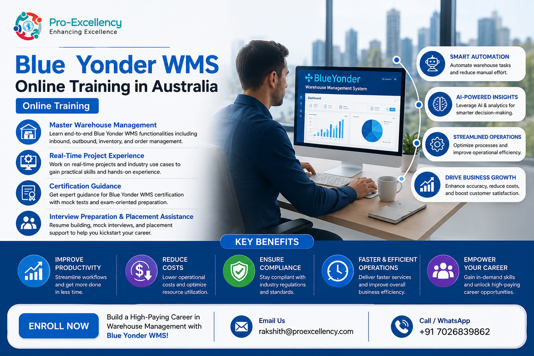 How to Master Blue Yonder WMS Online Training in Australia with Real-Time Projects, Certification Guidance, Interview Preparation, and Placement Assistance
