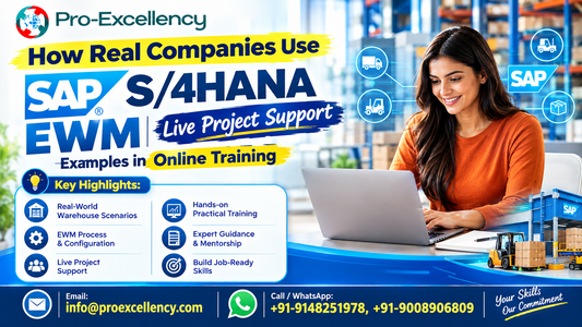 How Real Companies Use SAP S/4HANA EWM — Live Project Support Examples in Online Training