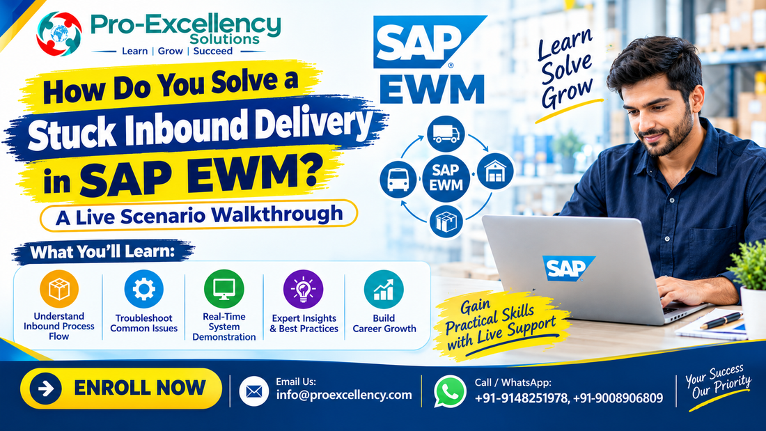 How Do You Solve a Stuck Inbound Delivery in SAP EWM? A Live Scenario Walkthrough
