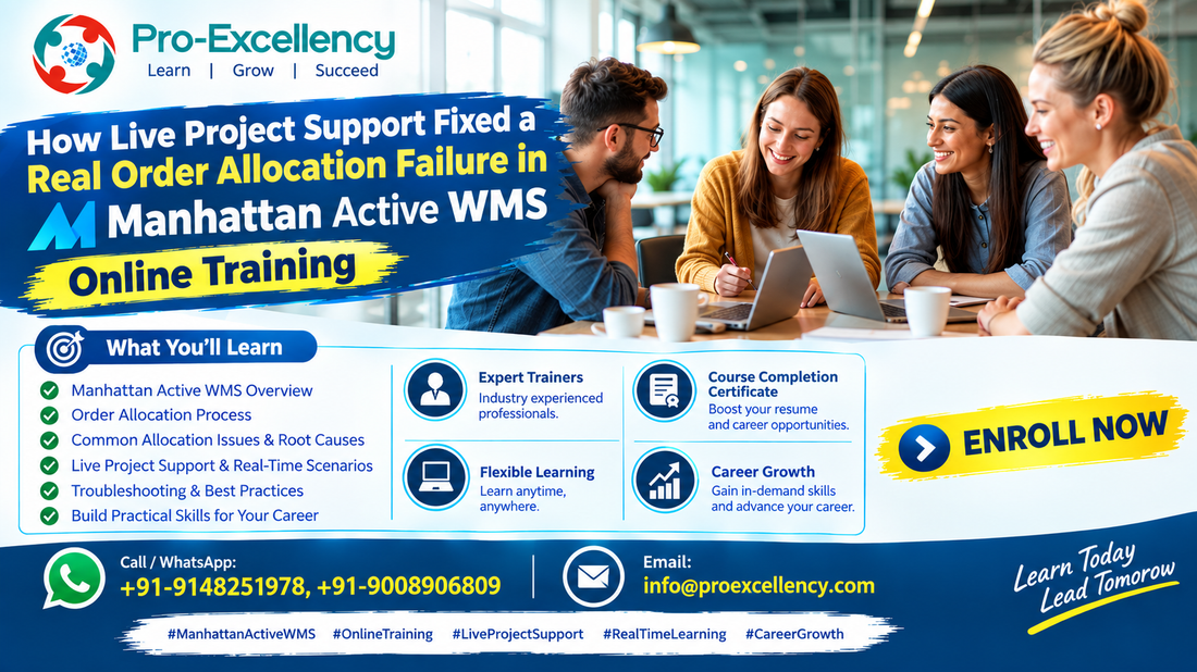 How Live Project Support Fixed a Real Order Allocation Failure in Manhattan Active WMS Online Training