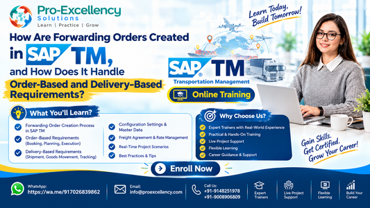 How Are Forwarding Orders Created in SAP TM, and How Does It Handle Order-Based and Delivery-Based Requirements?