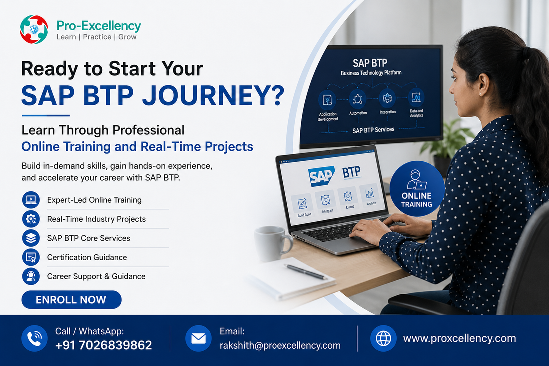 Ready to Start Your SAP BTP Training with Certification Journey? Learn Through Professional Online Training and Real-Time Projects