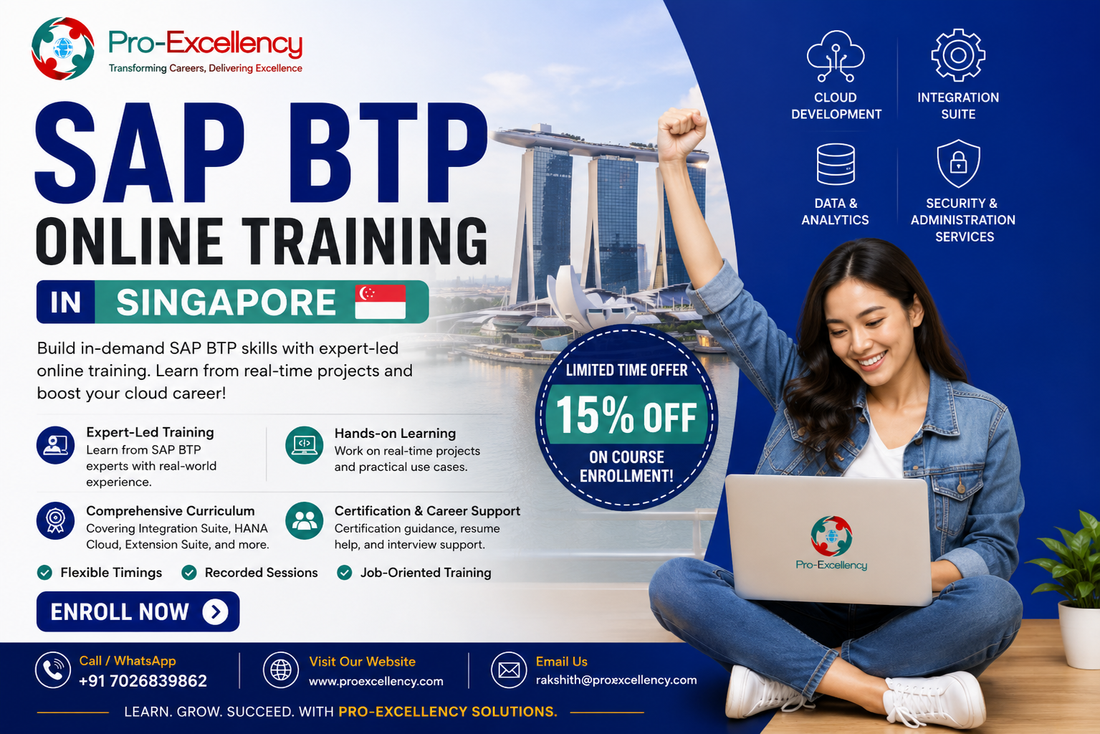 SAP BTP Certification in Singapore – Training, Projects & Interview Support
