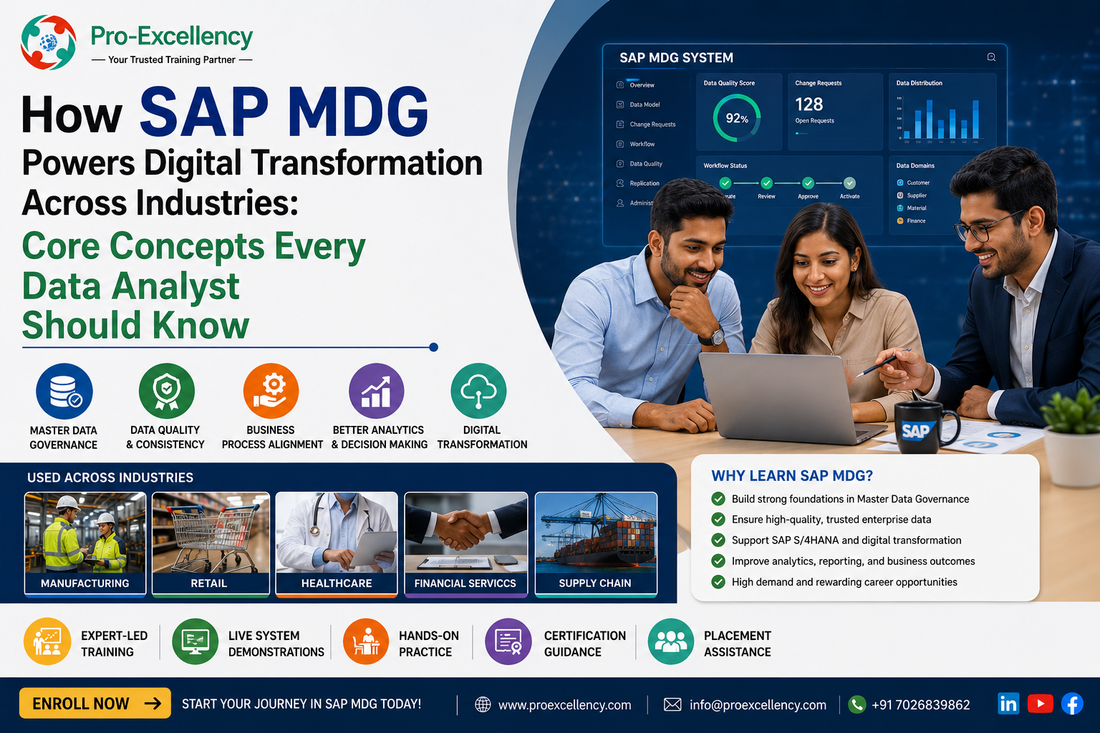 How SAP MDG Training Powers Digital Transformation Across Industries: Core Concepts Every Data Analyst Should Know