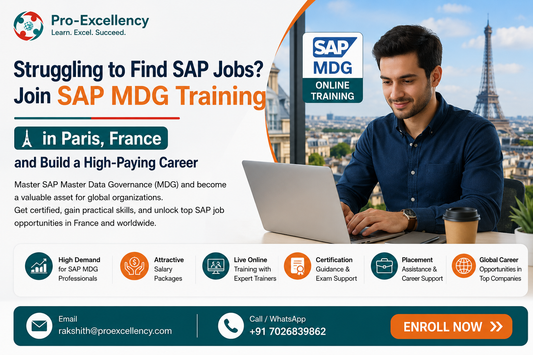 Struggling to Find SAP Jobs? Join SAP MDG Training in Paris, France, and Build a High-Paying Career