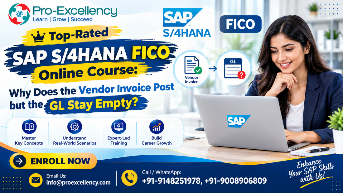 Top-Rated SAP S/4HANA FICO Online Course: Why Does the Vendor Invoice Post but the GL Stay Empty?