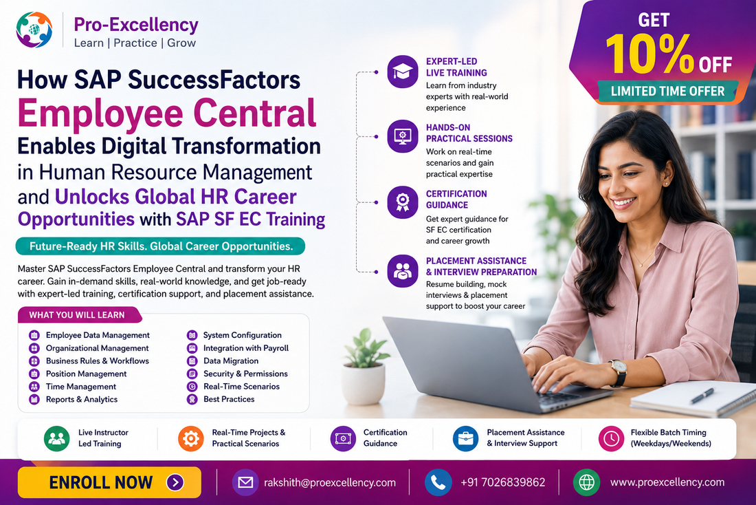 How SAP SuccessFactors Employee Central Enables Digital Transformation in Human Resource Management and Unlocks Global HR Career Opportunities with SAP SF EC Training