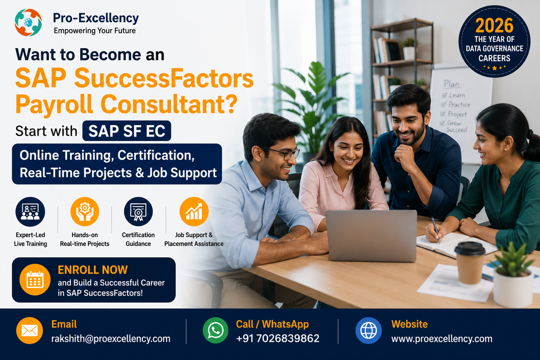 Want to Become an SAP SuccessFactors Payroll Consultant? Start with SAP SF EC Online Training, Certification, Real-Time Projects & Job Support