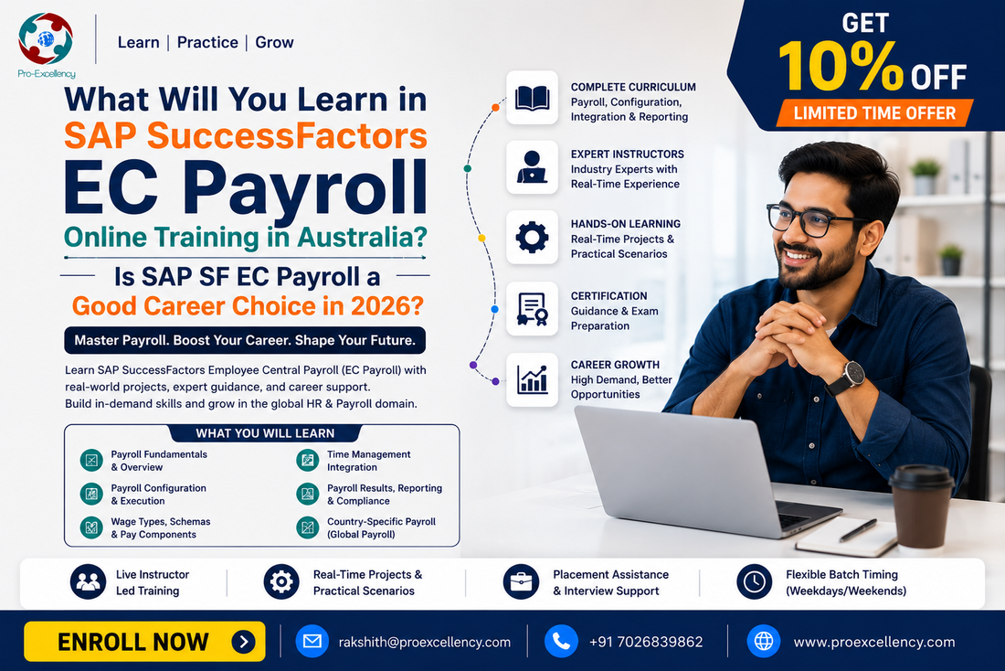 What Will You Learn in SAP SuccessFactors EC Payroll Online Training in Australia? Is SAP SF EC Payroll a Good Career Choice in 2026?