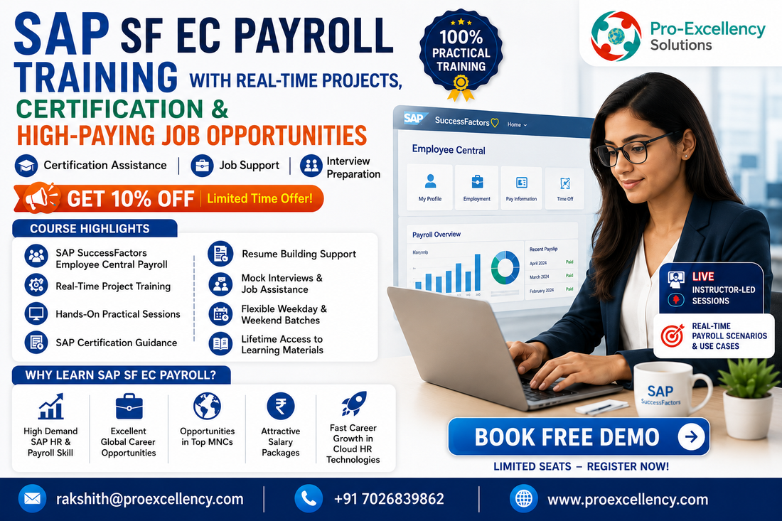 SAP SF EC Payroll Training with Real-Time Projects:  How to Get Certified and Unlock High-Paying Job Opportunities