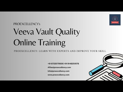 Quality Veeva Vault Training Proexcellency Quality Veeva Vault Training Proexcellency