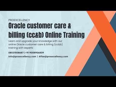 Oracle Customer Care & Billing (CC&B) Certification Online Training ...